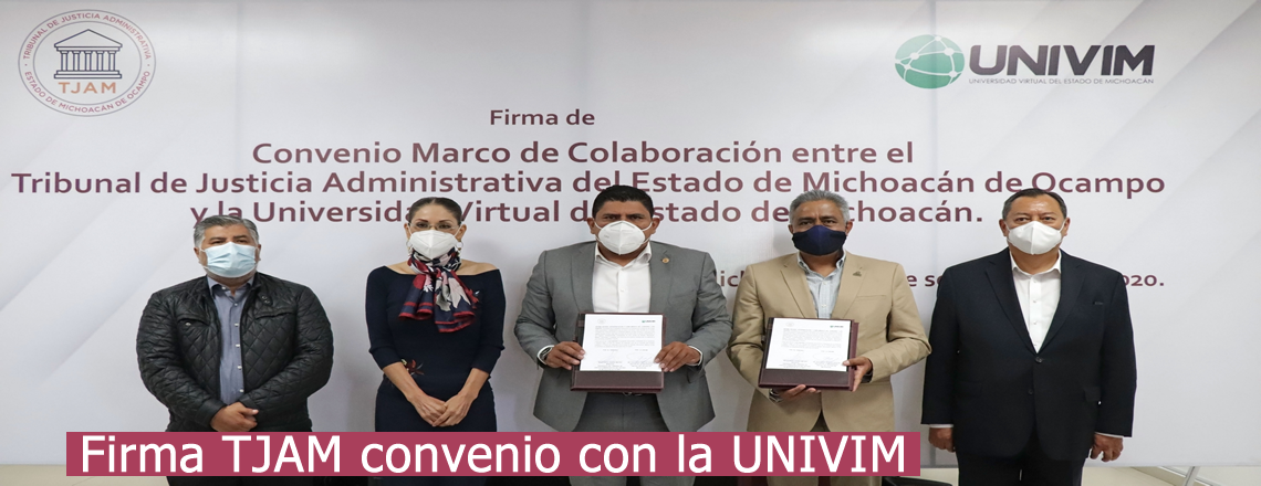 Firma TJAM convenio con UNIVIM